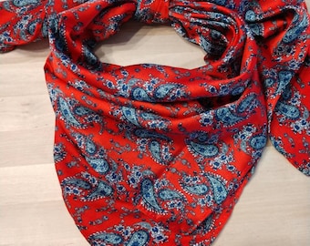 Wild Rag PAISLEY 101 retro rode cowboy western sjaal bandana van Double B Wild Rags