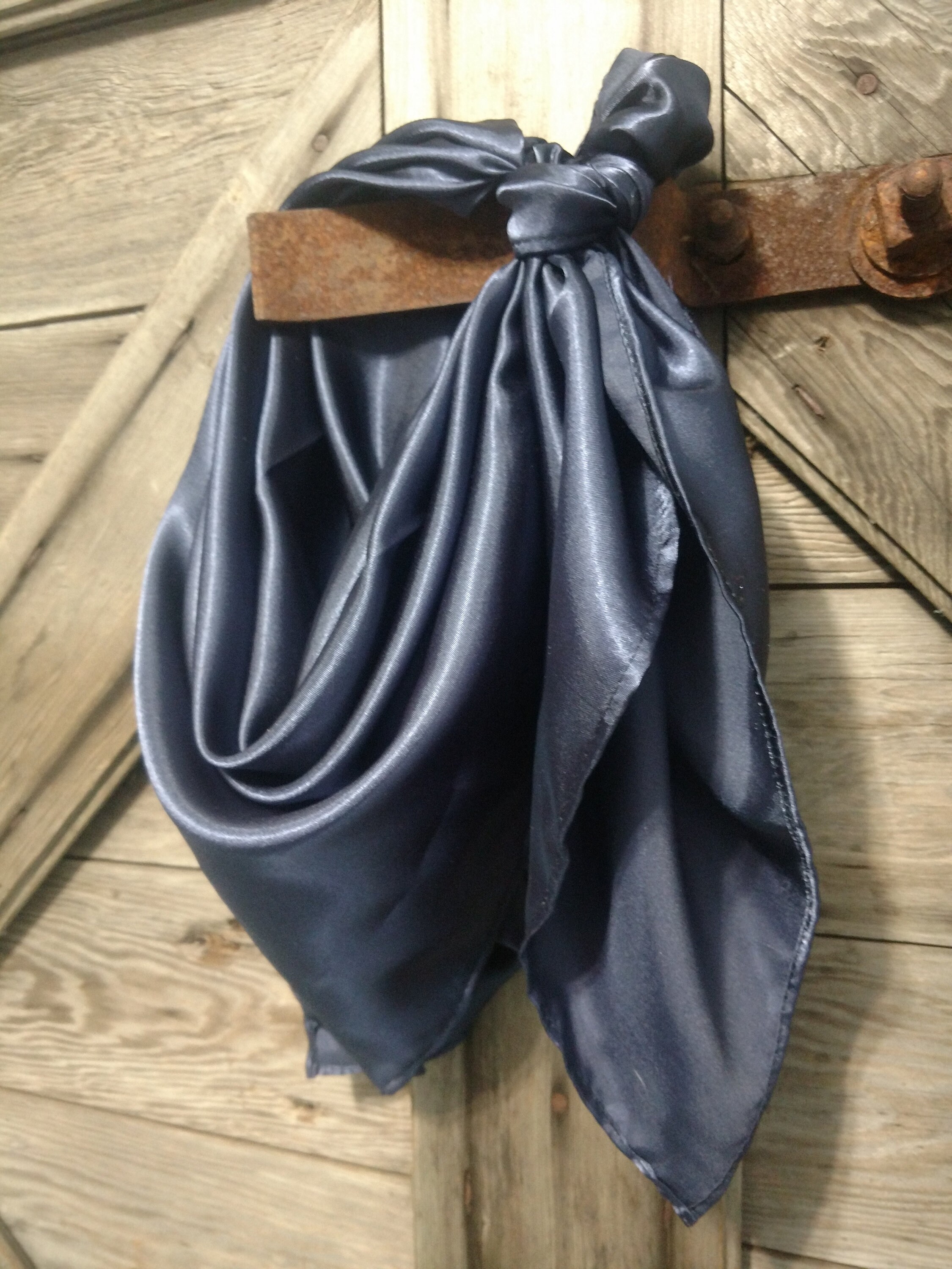Dark Navy Blue Wild Rag Western Cowboy Neck Scarf Bandanna Etsy Australia
