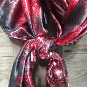Wild Rag Red and Black Paisley Cowboy Western Neck Scarf Bandanna by ...