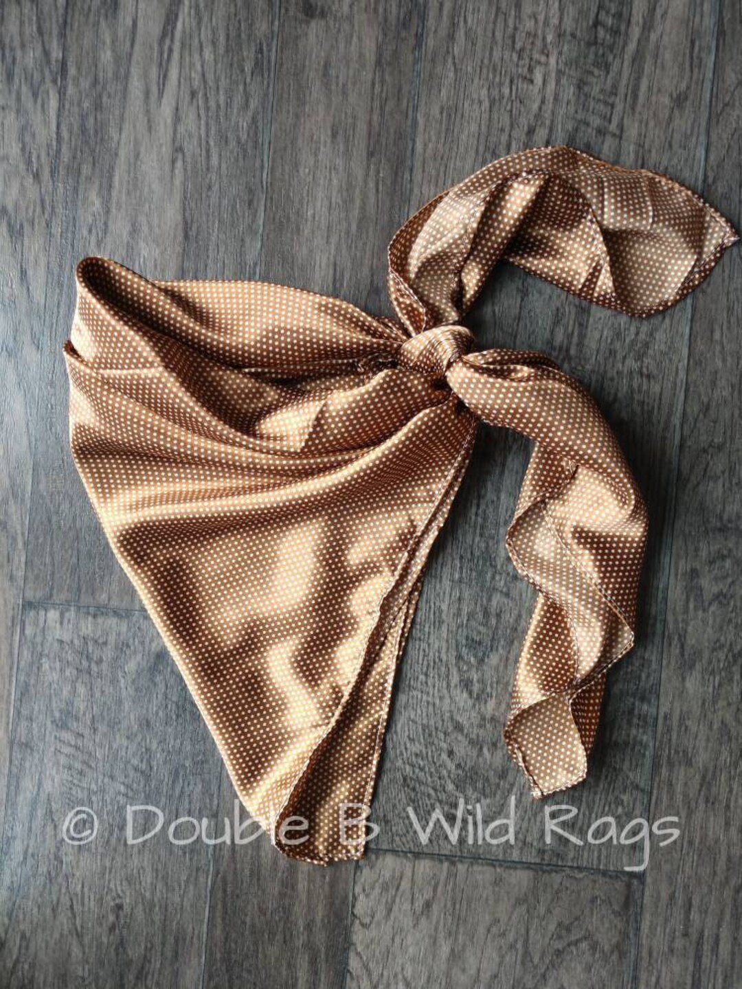Cowboy Neck Rags Wild Rag MISC 403 Cocoa Brown Tiny Polka Dot Cowboy Western Neck Scarf ...