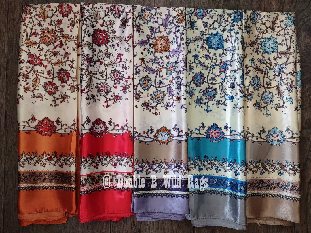 Wild Rag BARGAIN CORNER Floral and Vines Cowboy Western Neck Scarf by ...