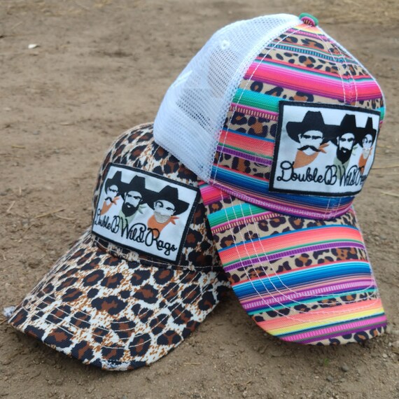 Pink Serape or Brown Cheetah Ball Cap 