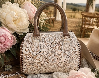 A Cowgirls Promise - western wedding bridal satchel barrel bag purse by Double B