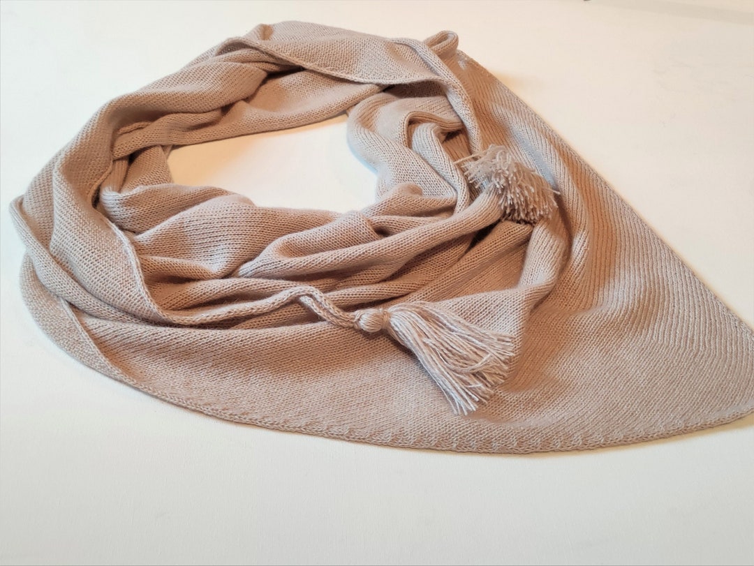 SCARF IN PEANUT BROWN CASHMERE 405595