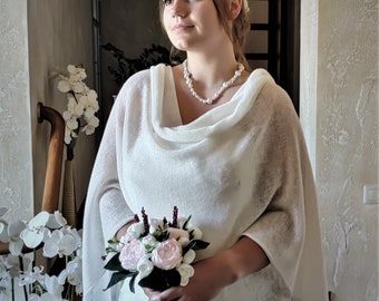 Stricken Kaschmir Schal,Weiße Wrap,Braut Schal,handgefertigter Schal,Wolle Schal,Hochzeit Schal,gestrickt Schal,Weiß Schal,Kaschmir Schal,Kaschmir Wolle