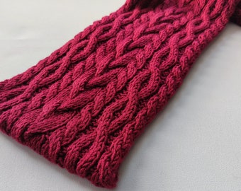 XXL Burgundy Scarves,Burgundy Scarf,Winter Scarf,Warm Scarf ,Hand Knitted Scarf,Wool Scarf,Scarf For Women,Handmade Scarf,Men Scarves