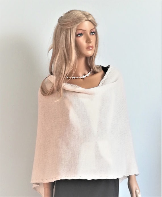 ivory wool shawl
