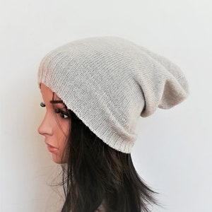 Gray Hat,Cashmere Wool Hat,Gray Beanie,Winter Hat ,Knitted Caps,Knitted Hat,Knitted Cap,Handmade Hat,Cashmere wool Beanie,Gray Winter Hat