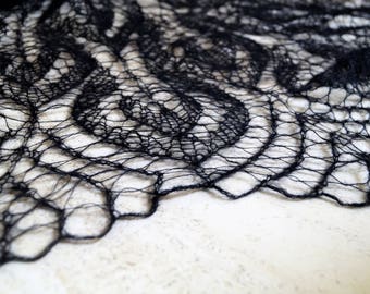 Black Shawl,Wool Shawl,Mohair Shawl,White Shawl,Bridal Shawl,Party Scarf,Handmade Shawl,Wedding Shawl,Women accessories,Knitted Shawl