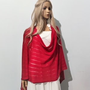 Red Shawl,Merino Wool Shawl, Wool Shawl,Bridal Shawl,Handmade Shawl,Wool Shawl,Wedding Shawl,Knitted Shawl,Red Color Wrap,Knitted Wrap