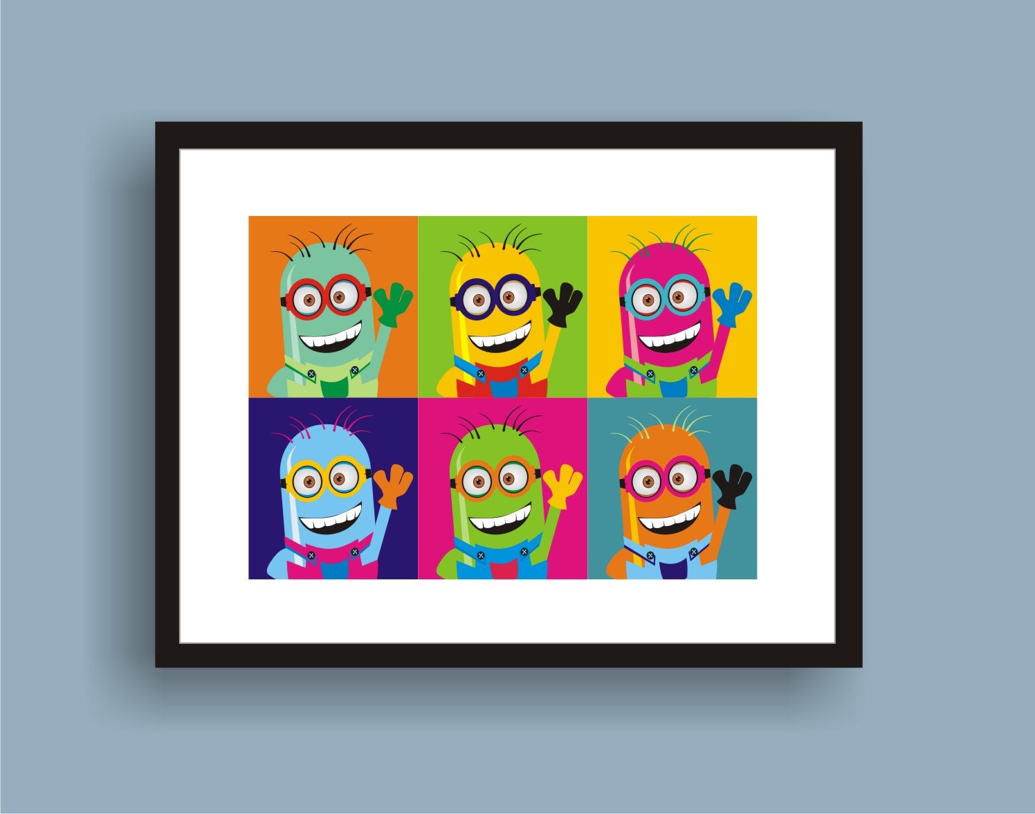 Minion Pop Art Original Print by C Wiedenheft comes with a | Etsy