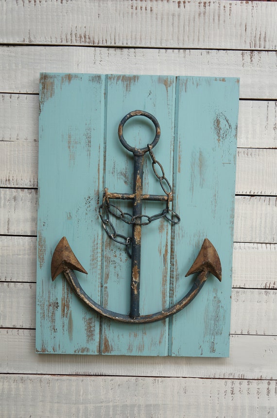 Large Metal Anchor Wall Decor Nautical Anchor Wall Art Etsy