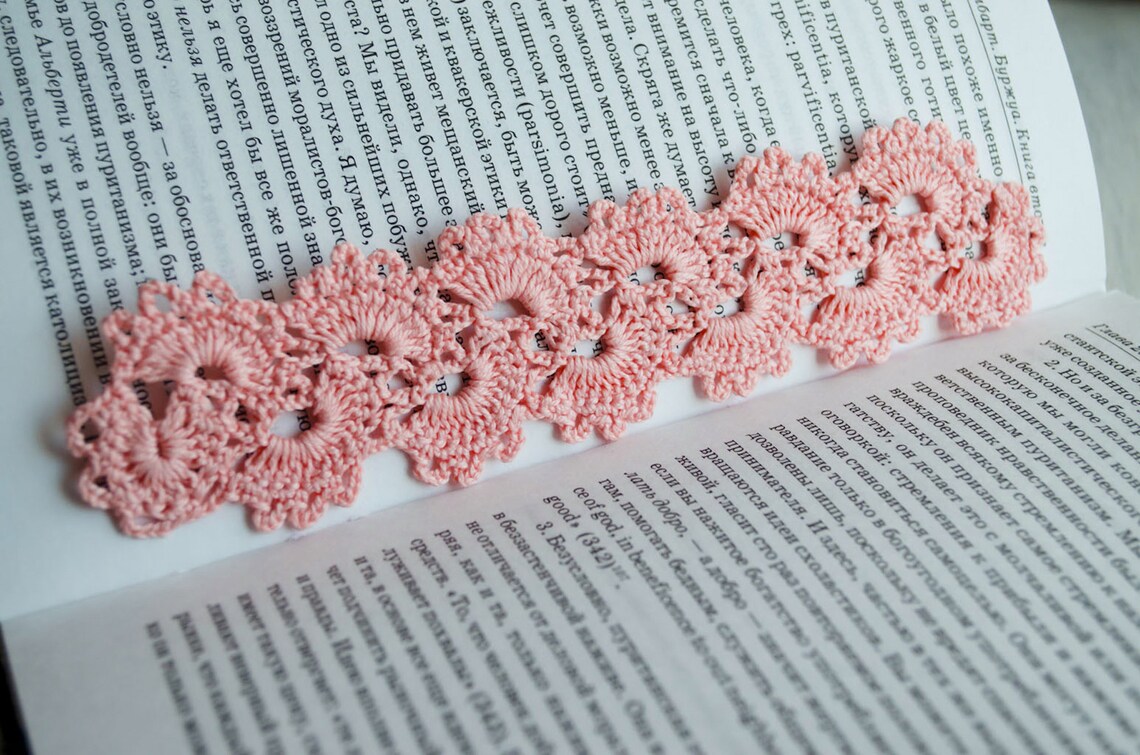 Lace Bookmark Crochet PDF Сrochet Bookmark Tutorial Gift | Etsy