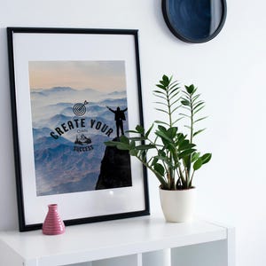 Create Your Own Success Printable Motivational Wall Art