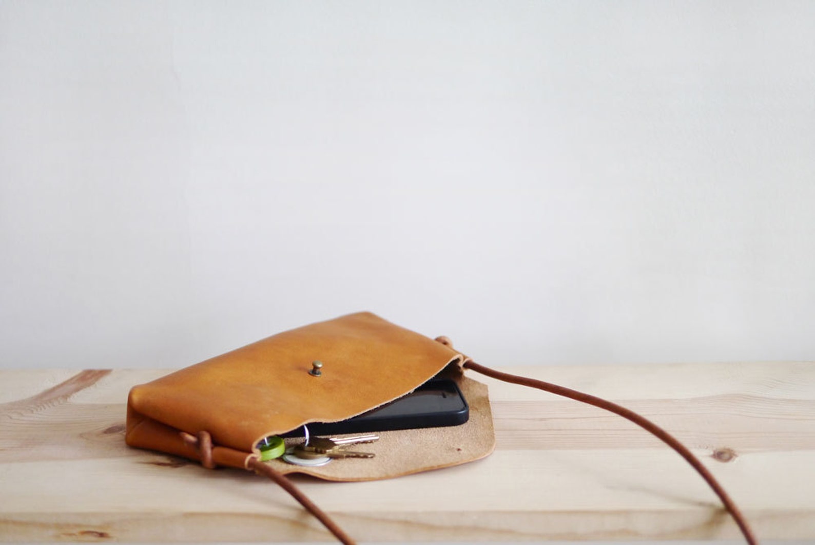 Small Envelope Crossbody Bag minimal leather shoulder bag Etsy