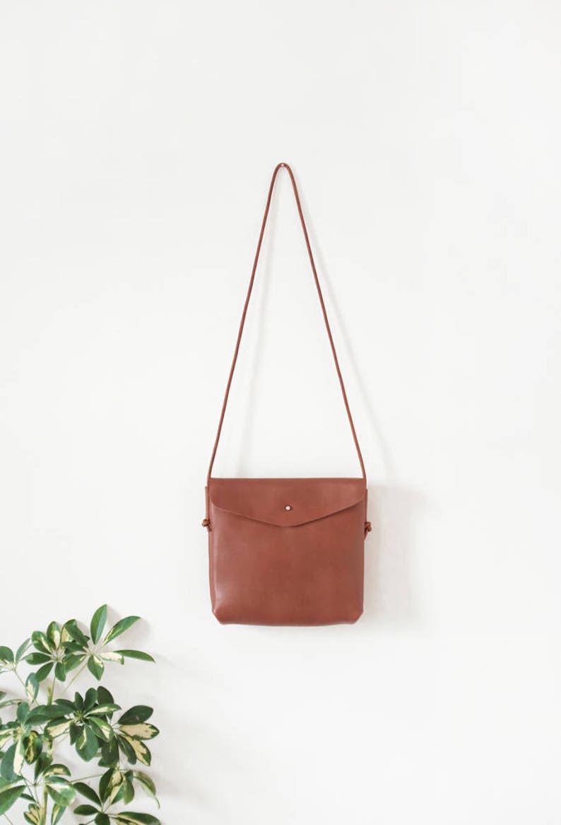 Large Crossbody Bag brown leather shoulder bag Etsy