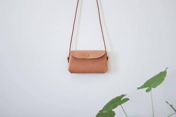 Small Envelope Crossbody Bag minimal leather shoulder bag | Etsy