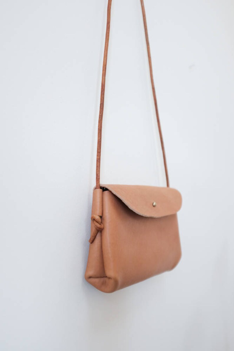 Small Envelope Crossbody Bag minimal leather shoulder bag Etsy