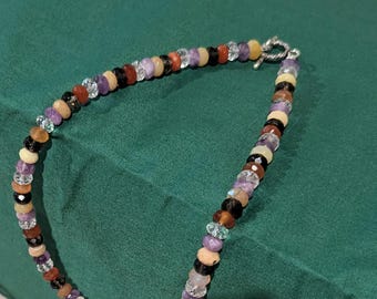 Beaded Multi Stone Necklace