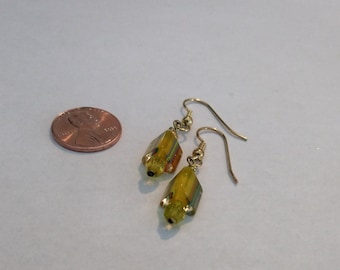 Swarovski/Yellow/Triangle/Bead Earrings