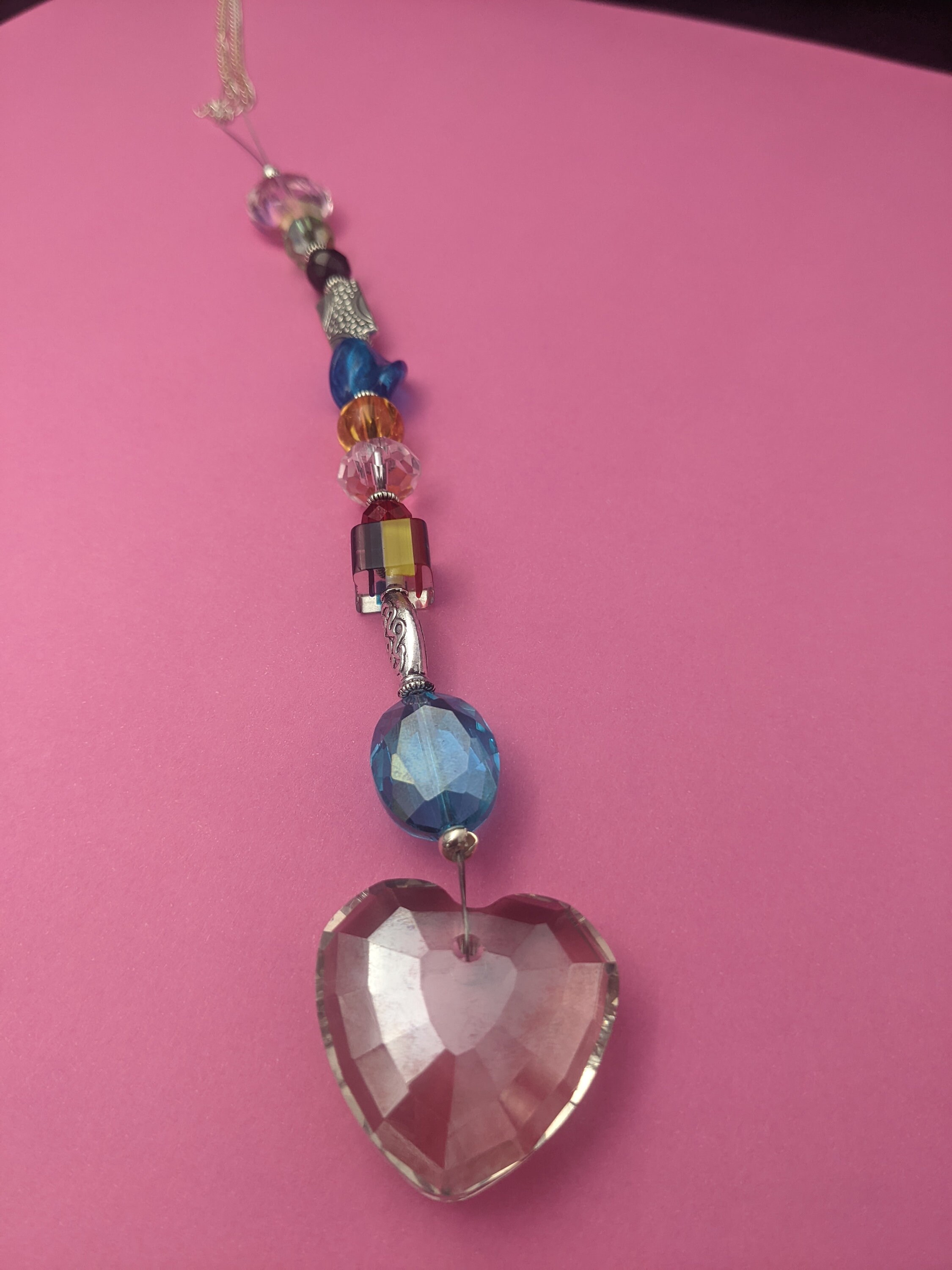 Suncatcher/Window Charm/Rearview Mirror Charm/Heart/Crystal/Swarovski