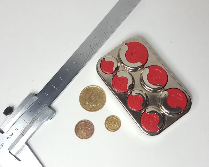 Made in the USSR in the early 70s. Vintage soviet purse box coin storage