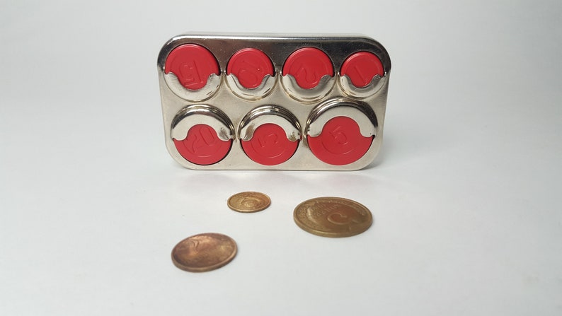 Made in the USSR in the early 70s. Vintage soviet purse box coin storage