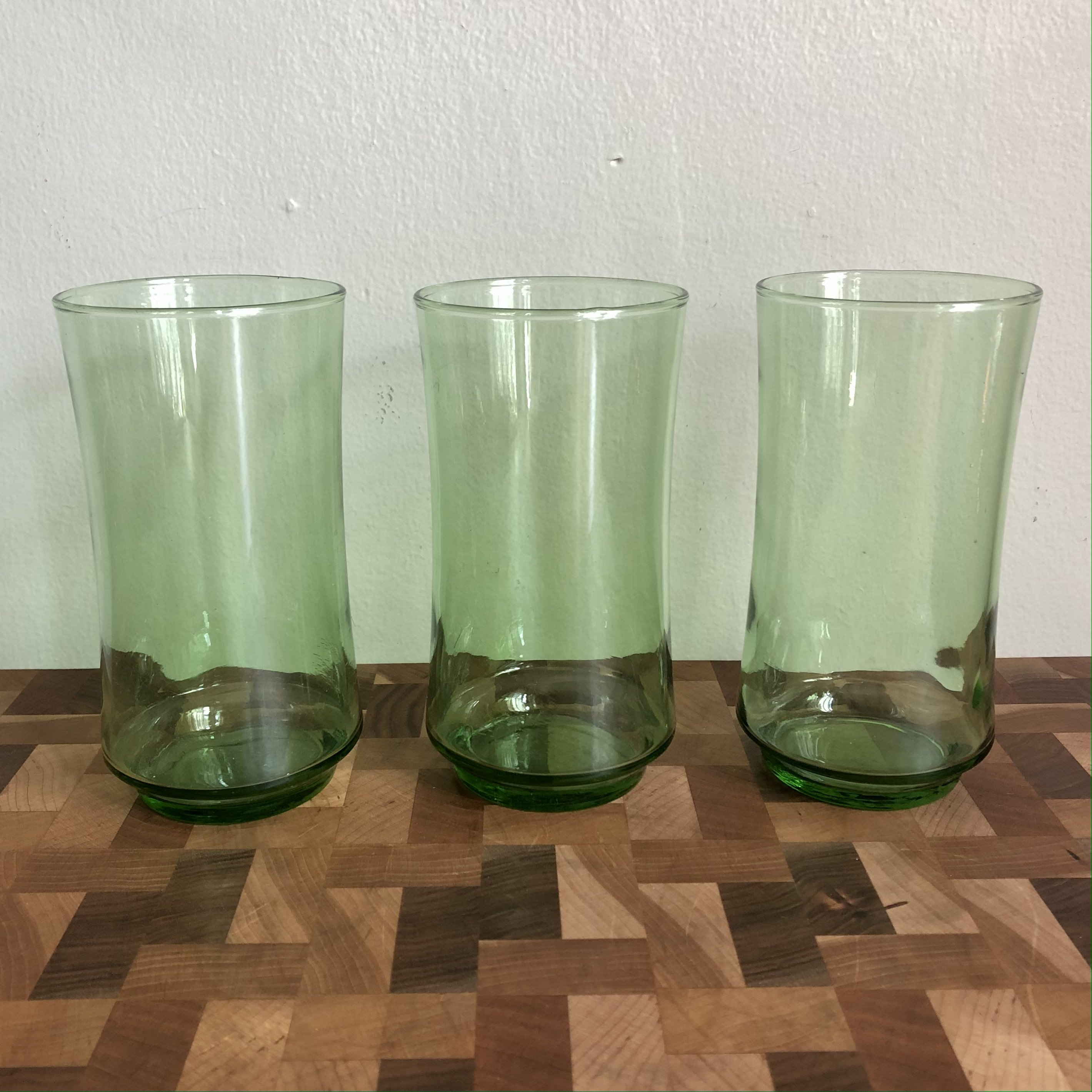 Vintage Libbey Belaire Lime Green Glasses Drinking Glasses Etsy