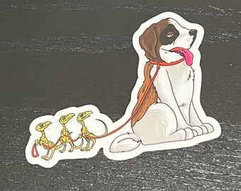 Compsognathus (Compy)- Jurassic Dog park sticker