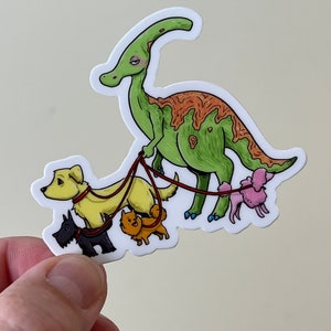 Parasaurolophus- Jurassic Dog park sticker