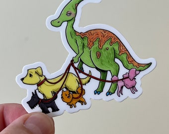 Parasaurolophus- Jurassic Dog park sticker