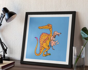 Spinosaurus (Jurassic Dog Park) 8 x 8 Print