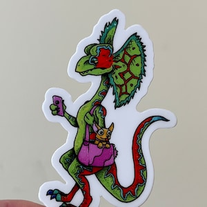 Dilophosaurus - Jurassic Dog park sticker