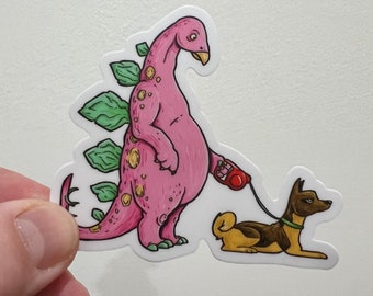 Stegosaurus - Jurassic Dog park sticker