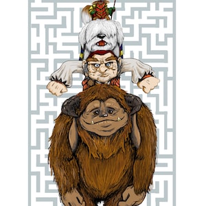 Labyrinth Stack Art Print (8.5x11)