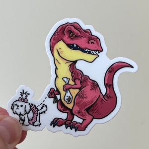 Tyrannosaurus- Jurassic Dog park sticker