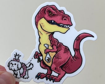 Tyrannosaurus- Jurassic Dog park sticker