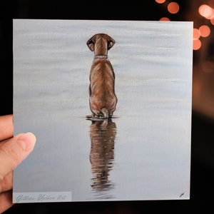 Reflection - Hungarian Vizsla Greeting Card