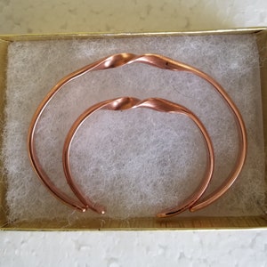 Mother baby btacelet set copper