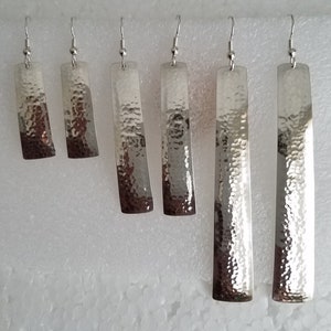 Hammered Sterling Silver Earrings