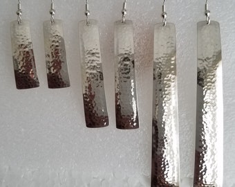 Hammered Sterling Silver Earrings