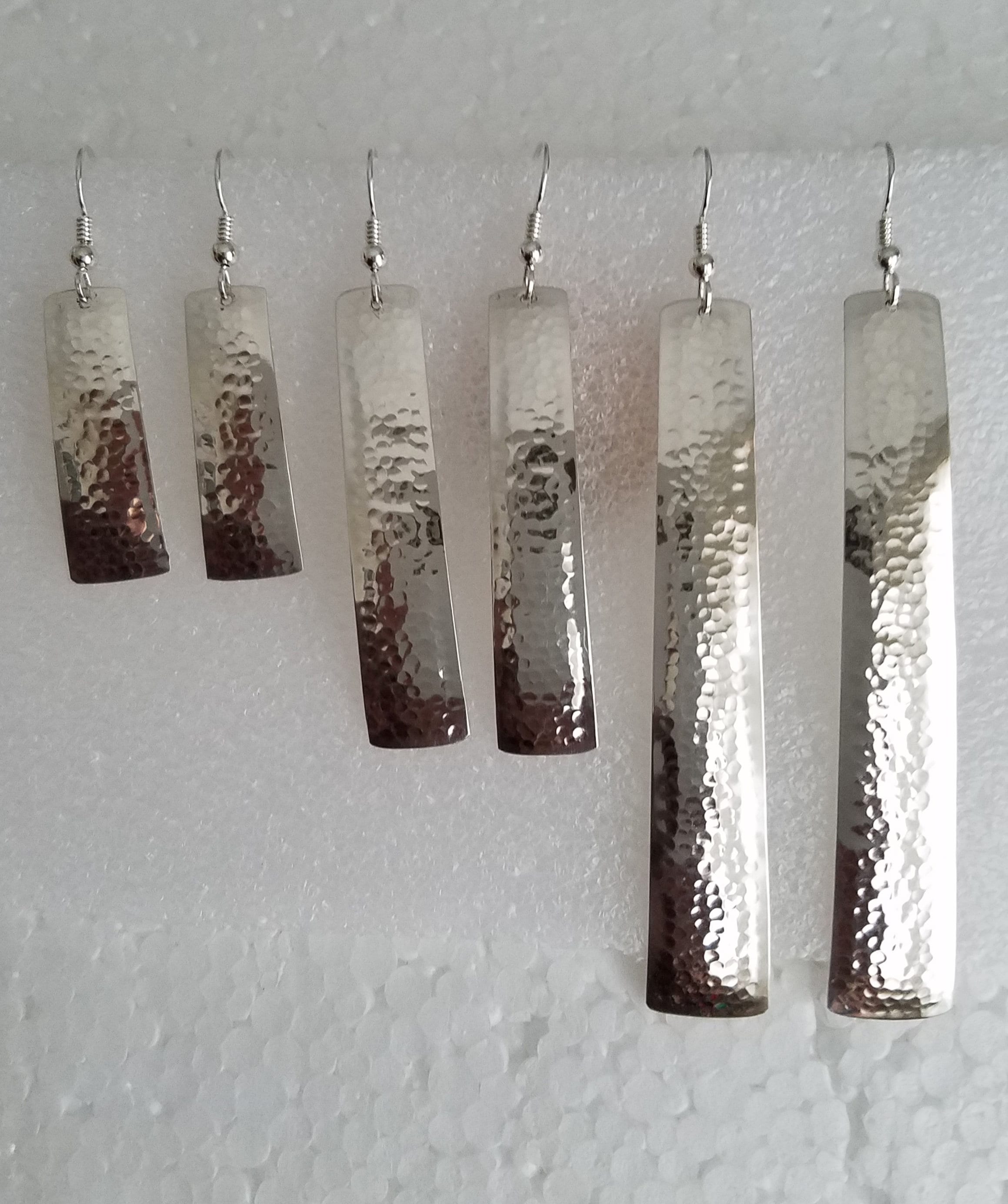 Hammered Sterling Silver Earrings