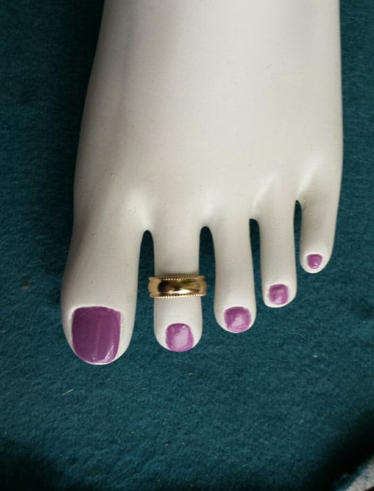 Toe Ring Gold Filled adjustable