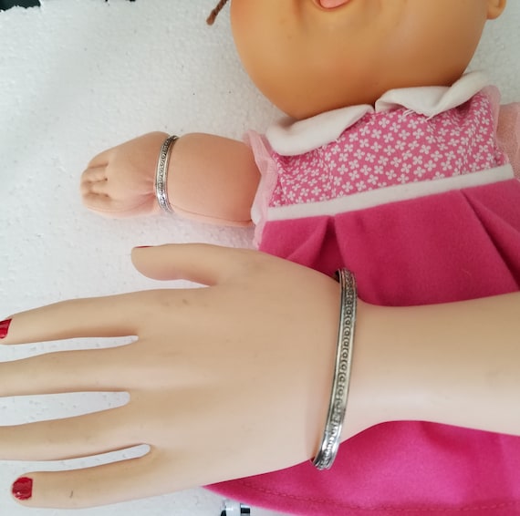 Mother Daughter Bracelet Set Sterling 
