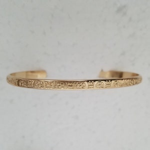 Gold filled cuff bracelet