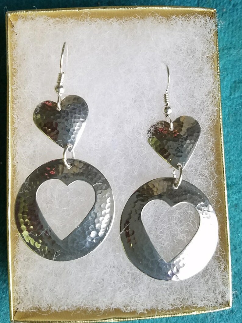 Hammered Sterling Silver Earrings