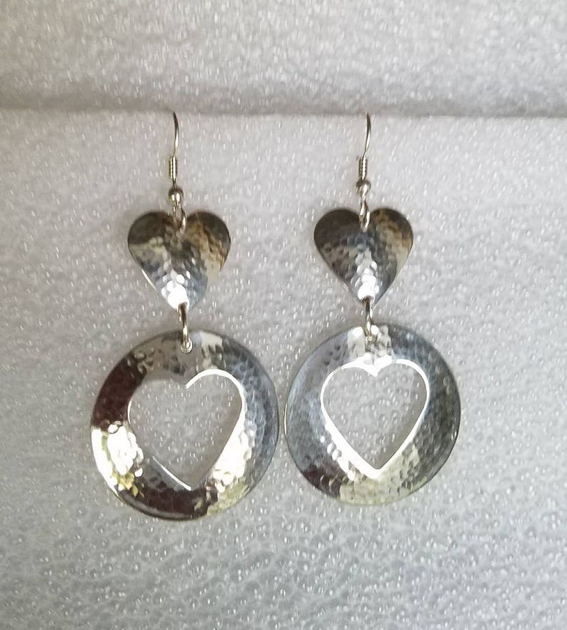 Hammered Sterling Silver Earrings