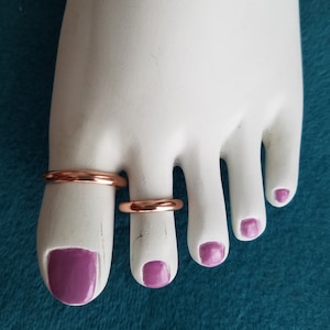 Solid Copper Toe Ring