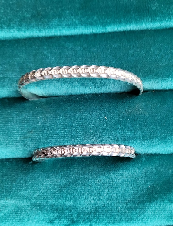 Mother Daughter Sterling Silver Bracelet Set Etsy