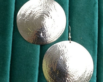 Sterling Silver Hammered earrings